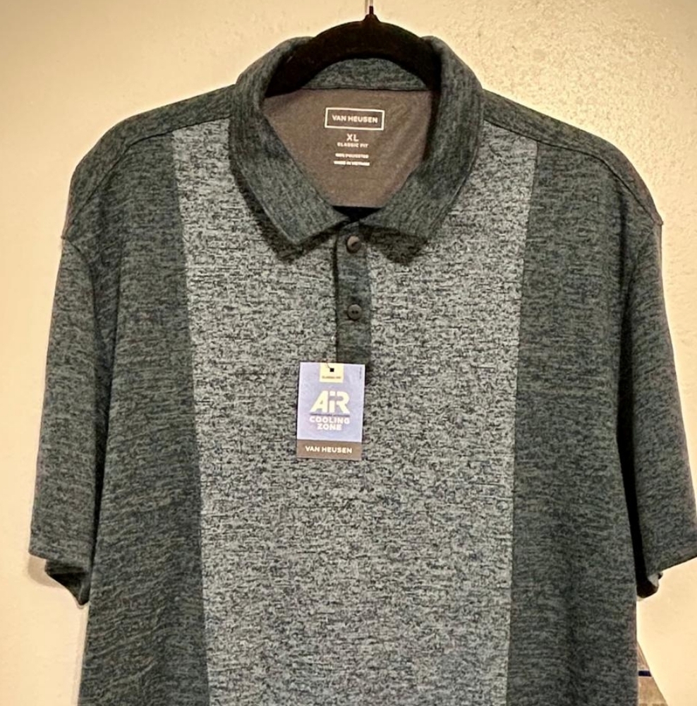 Van Heusen Men's Gray Polo Shirt